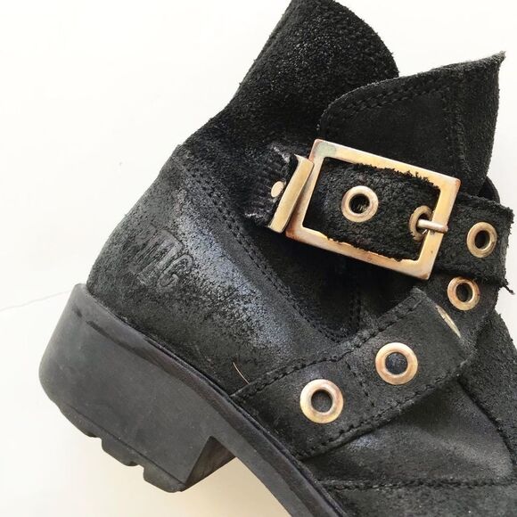 Primigi black leather motto short boots EUC size 31(13) - Picture 2 of 8